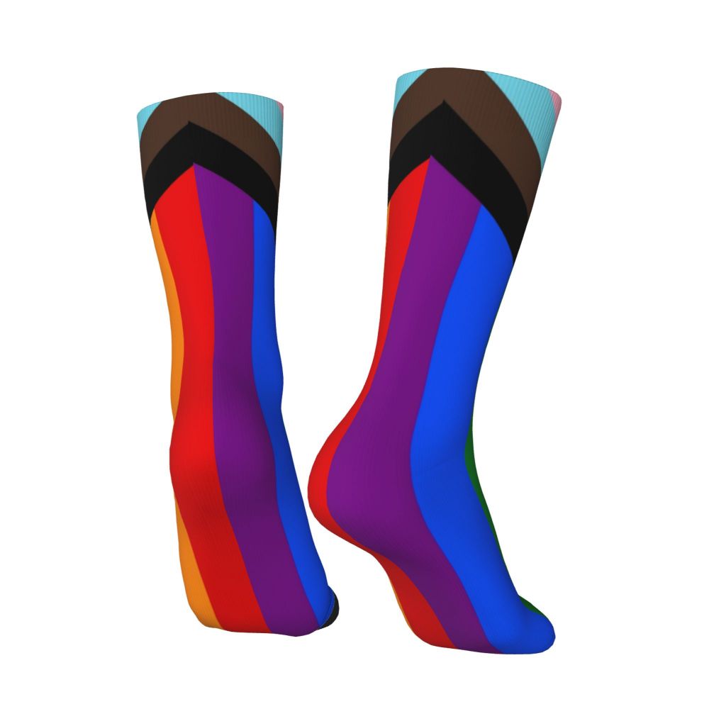 Gay Bear Paw Flag GLBT Mens Crew Socks Unisex Fun LGBT Lesbian Spring Summer Autumn Winter Dress Socks