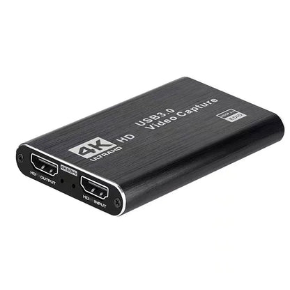 4K USB 3.0 Video Capture Card HDMI-compatible 1080P 60Hz HD Video Recorder Grabber For PS4 OBS Game Recording Live Streaming