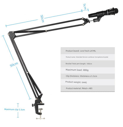 Core Fresh Microphone Sound Card Desktop Microphone Bracket