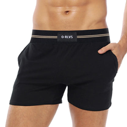 Mens Cotton Pants Soft Skin Friendly Wearable Home Pants Shorts Longer Briefs Underwear Cotton C9 Mens Underwear