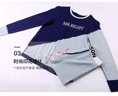 Youth Winter Warm Thermal Underwear for Men Personalized Fashionable Bottom Lingerie Thin Autumn Clothes Autumn Pants Bottom Set