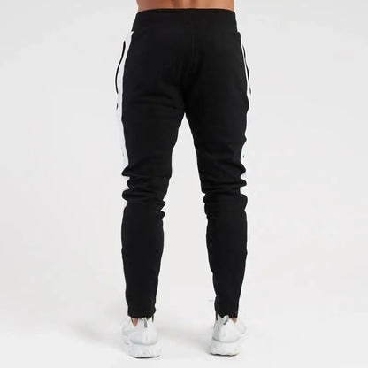 Winter new color plus fleece warm small legs men's sports pants fitness casual pants long pants