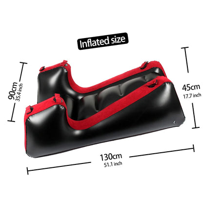 Love Seat Pillow For Positions Inflatable Seats Pillow For Couple Pvc Furniture Inflatable Portable Fun Exotic Red Sofa Bed