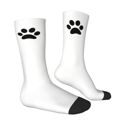 Paw Print Pattern Black Pawprint Men Women Socks Cycling Novelty Spring Summer Autumn Winter Stockings Gift