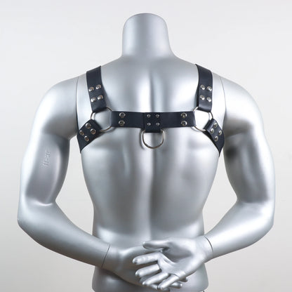 Men Harness Chest Belt Sexy Collar Leather Lingerie Sexual Gay Clothing BDSM Fetish Adjustable Strap Body Shoulder for Adult Sex