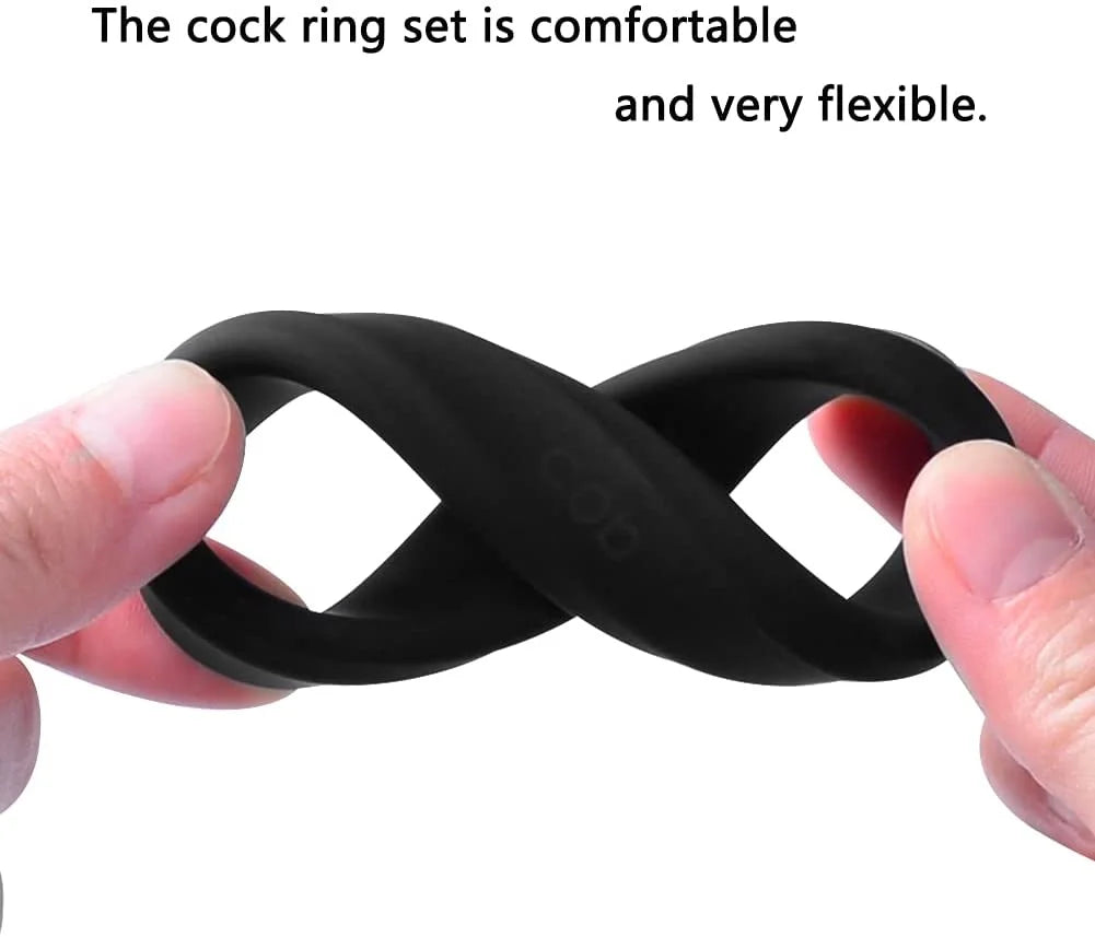 Cockring For Men Cock Ring Scrotum Ball Stretcher Silicone Dick Belt Testicles Lock Semen Delay Rings For Penis Sex Tool For Men