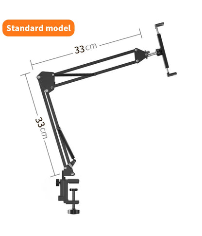 Universal Tablet Stand Clip Lazy Bracket Flexible Articulating Aluminum Arm Phone Mount Tablet Holder For All 4-11 Inch Device