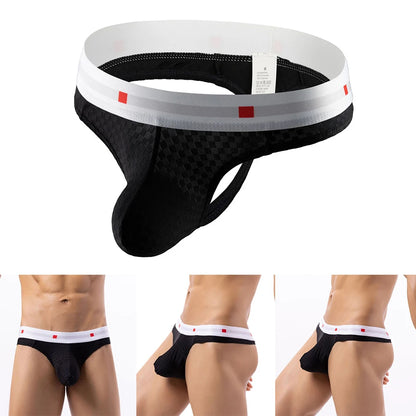 Men Sexy Briefs Peni Bulge Thongs Low Waist Underwear Smooth G-string Stretch Pouch Pouch Panties Male Knickers