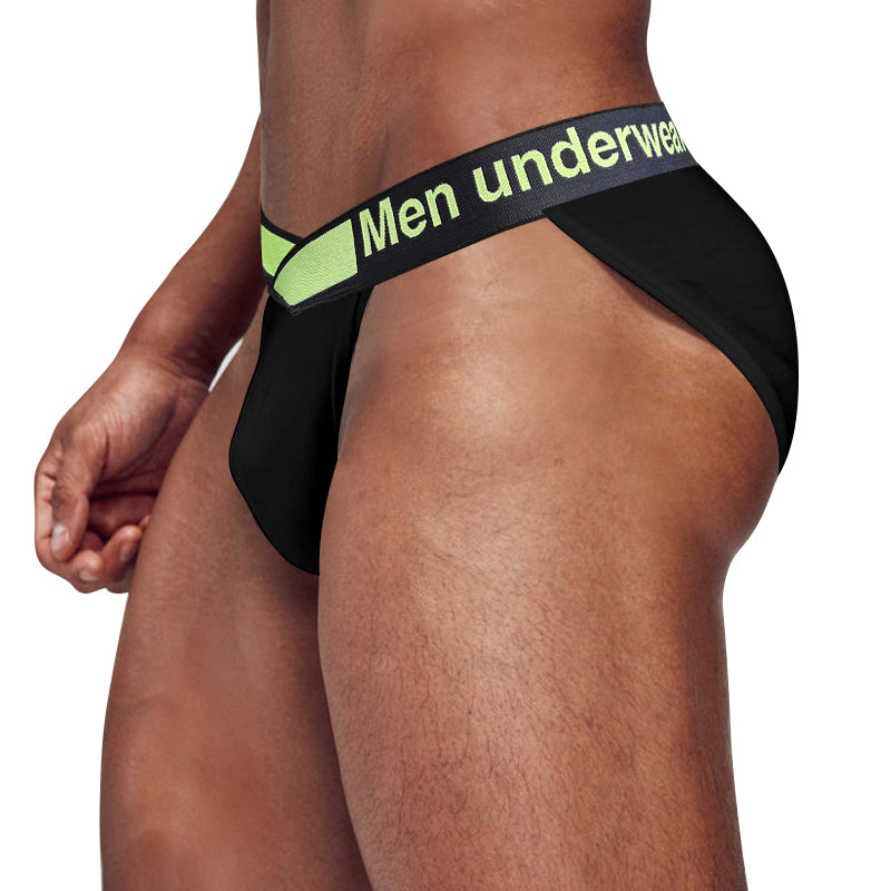 CMENIN Men's Underwear High Cut Bikini Jockstrap Underwear Gradient Elastic Band