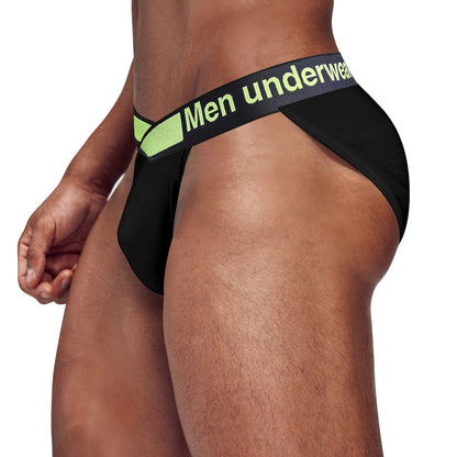 CMENIN Men's Underwear High Cut Bikini Jockstrap Underwear Gradient Elastic Band