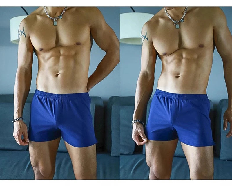 New Arrival Men Underwear Boxers Cotton Soft Breathable Mens Boxer Trunks Home Wear Loose Shorts Male Panties Cueca Calzoncillos