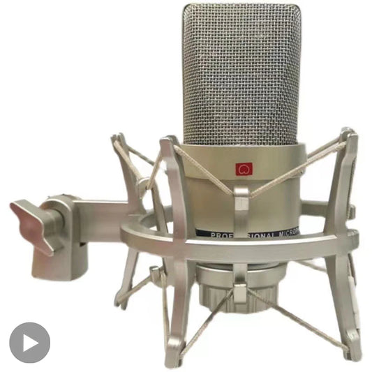 Professional Studio Condenser Microphone PC Computer Laptop Mic Singing Karaoke Streaming Wired Pro Microphn Mike Sound Mikrofon