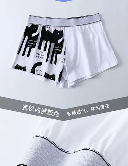 Loose Boxer Men Arrow Underwear Mens Boxers Panties Cuecas Masculina Calzoncillos Hombre Man Underpant M-3XL