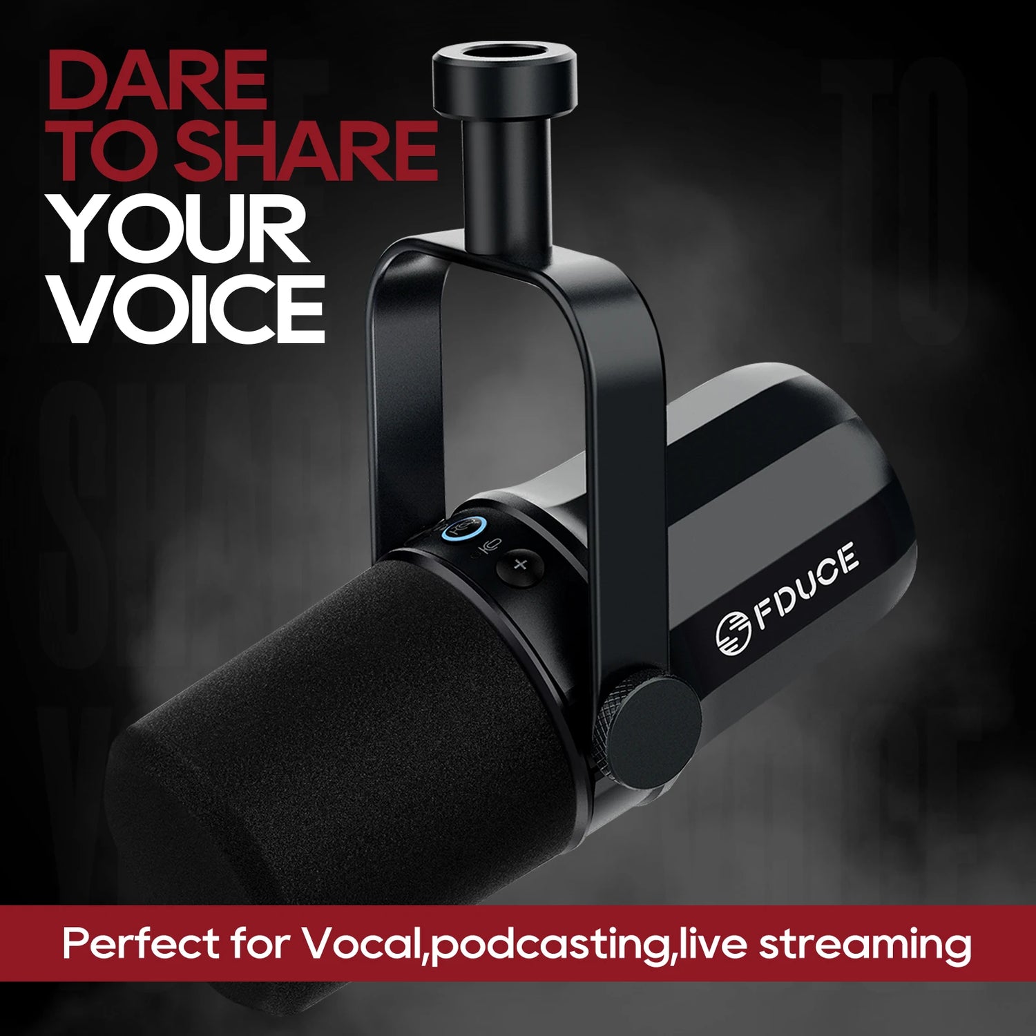 FDUCE SL40X/SL40 USB/XLR Dynamic Microphone With Built-in Headset Output &amp; Sound Insulation,For Podcasts,Games, Live Broadcast