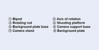 Professional Photography Panoramic Round Turntable 360° Surrounding Rotation Video Shooting Platform Studio Photo Booth