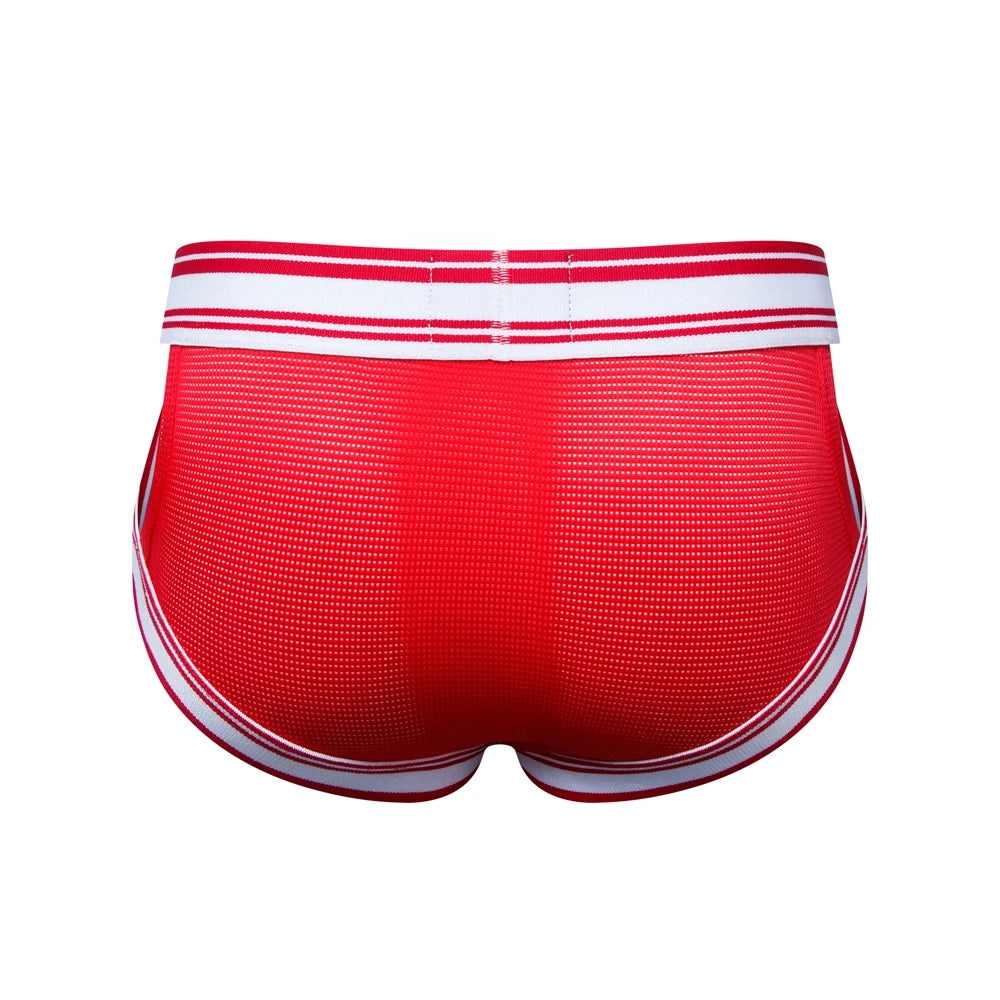 Sexy Underwear Men Briefs  Low Waist Mesh Nylon Man's Underwear Bikini Men Briefs Men's Lingerie Cueca Fast Dry Breathable