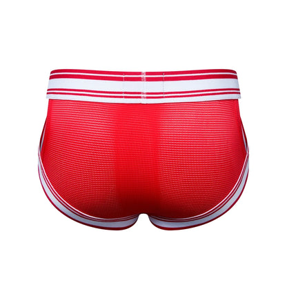 Sexy Underwear Men Briefs  Low Waist Mesh Nylon Man's Underwear Bikini Men Briefs Men's Lingerie Cueca Fast Dry Breathable