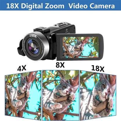 4k Digital Cameras Professional Camcorder for Vlog Video Camera WiFi 48MP Youtube Camera 18X Digital Zoom Camera Digital Webcam