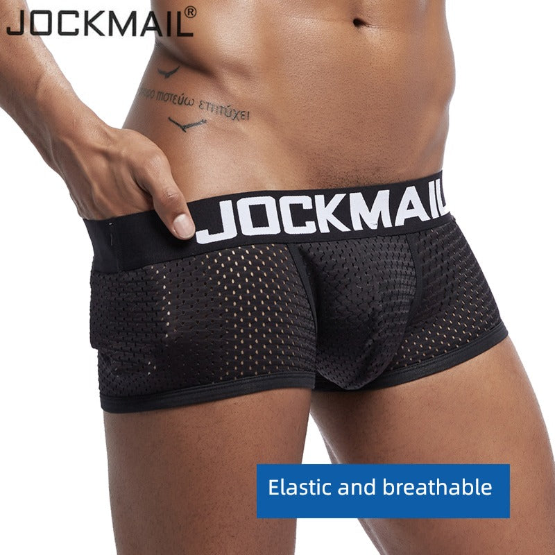 Jockmail Men's Breathable Mesh Underwear for Summer