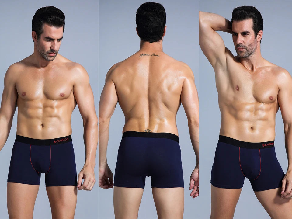 5Pcs Men's Cotton Boxer Underwear