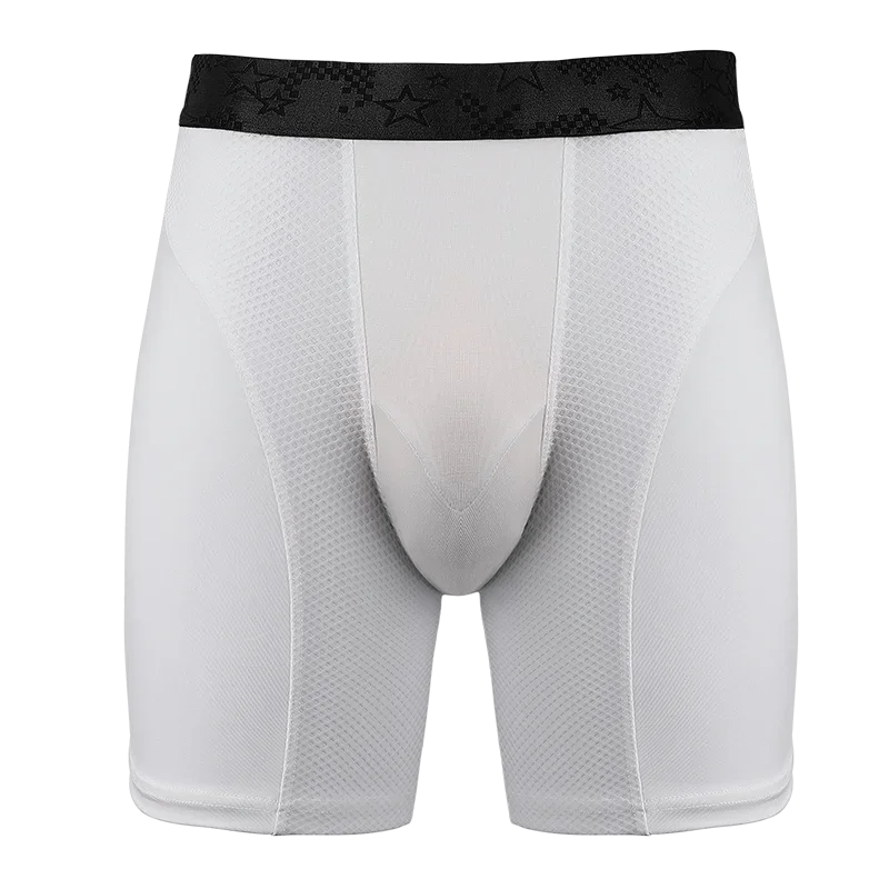 Mens Boxer Briefs 3D Pouch Bracing Cooling Moisture Wicking Underwear Soft Breathable Elastic Waistband Underpants