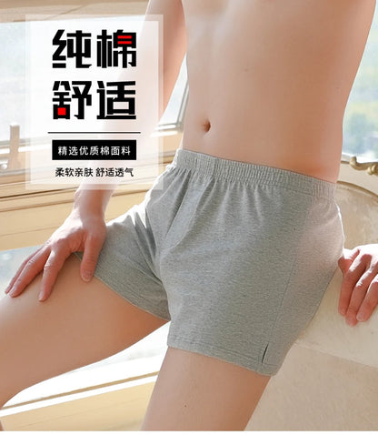 New Arrival Men Underwear Boxers Cotton Soft Breathable Mens Boxer Trunks Home Wear Loose Shorts Male Panties Cueca Calzoncillos