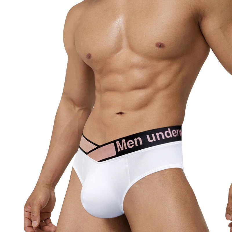 Sexy Male Modal Underwear Men Briefs U Convex Gay Men's Panties Breathable Soft Low Waist Mens Brief