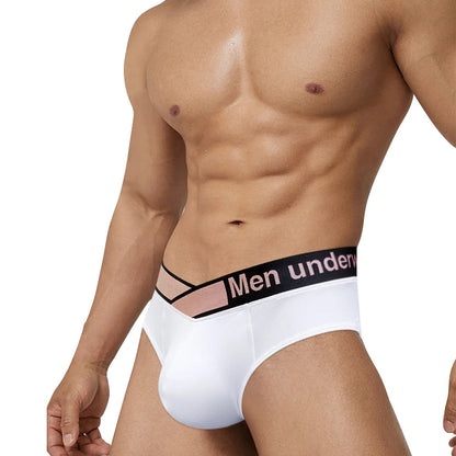 Sexy Male Modal Underwear Men Briefs U Convex Gay Men's Panties Breathable Soft Low Waist Mens Brief