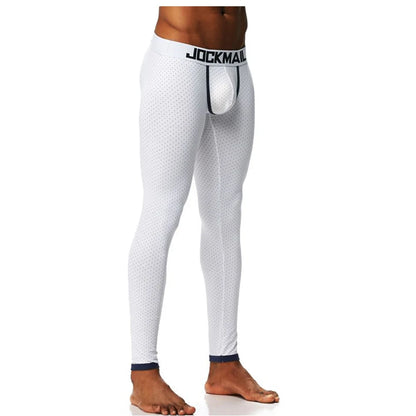 Sexy Cotton Thermo Long Johns Leggings Pants Fashion Men Thermal Underwear Thermal Leggings Pants Autumn Winter Sleeping Bottoms