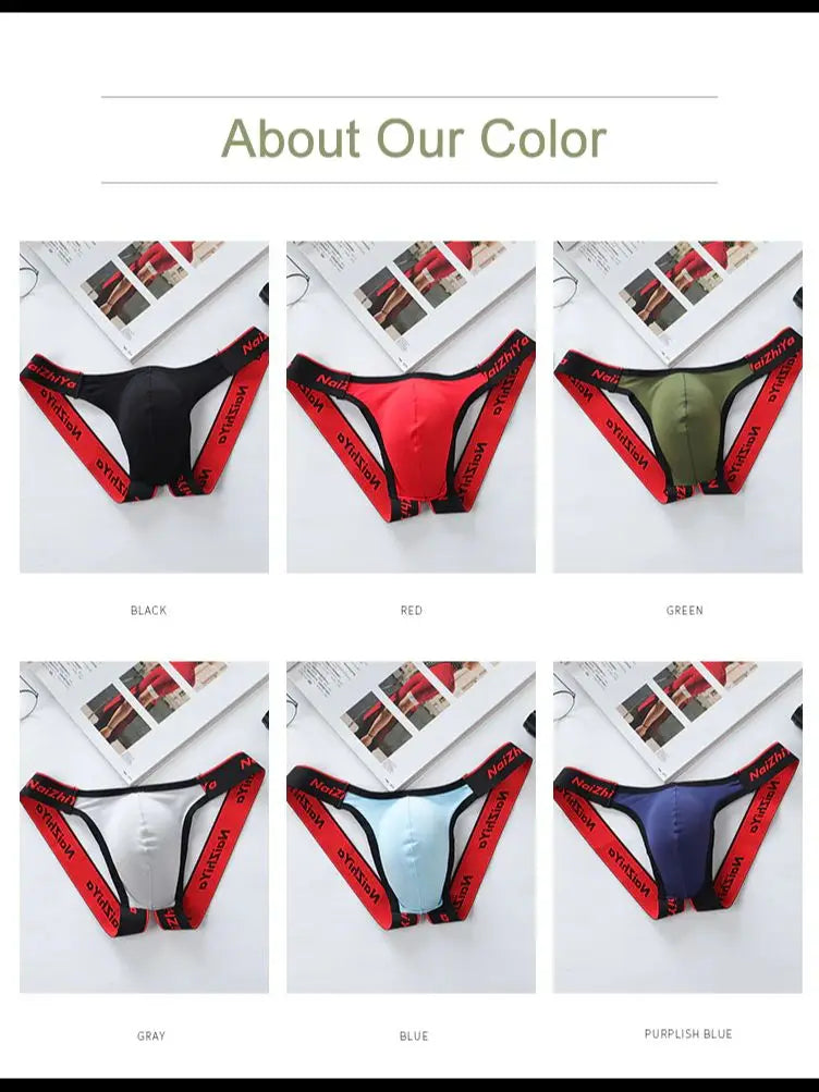 Men's Low Waist U Convex Jockstraps