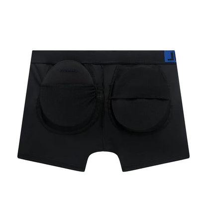 3PC Jockmail Boxers Hombre Long Removable Butt Pad Sports Mesh Breathable Butt Lift Sexy Calzoncillos Hombres Cueca New Product