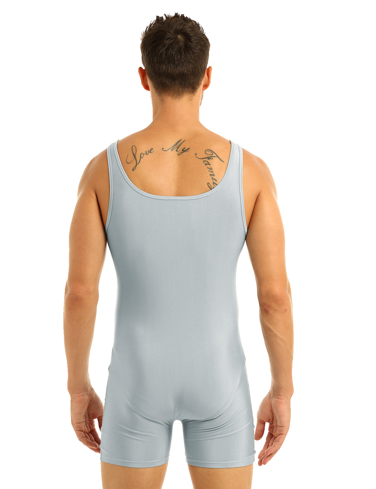 Men's Gymnastics Leotard Swimsuit Sports Body Swim Bodysuit Bodystocking Swimwear Swimming Bathing Suit Unitard Under Clothes