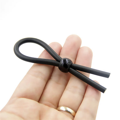 Adjustable Penis Ring Rope Beads Sperm Ring Assist Erection Silicone Ejaculation Delay Cock Scrotum Ring Man Lasting Cock Ring