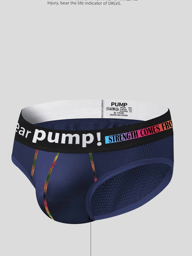 Pump Sexy Low Waist Fitness Sports Briefs