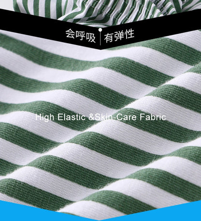 Homewear Men's Arrow Shorts Pants Summer Cotton Loose Panties Man Boxer Shorts Cuecas Youth Striped Breathable Sleepwear Panties