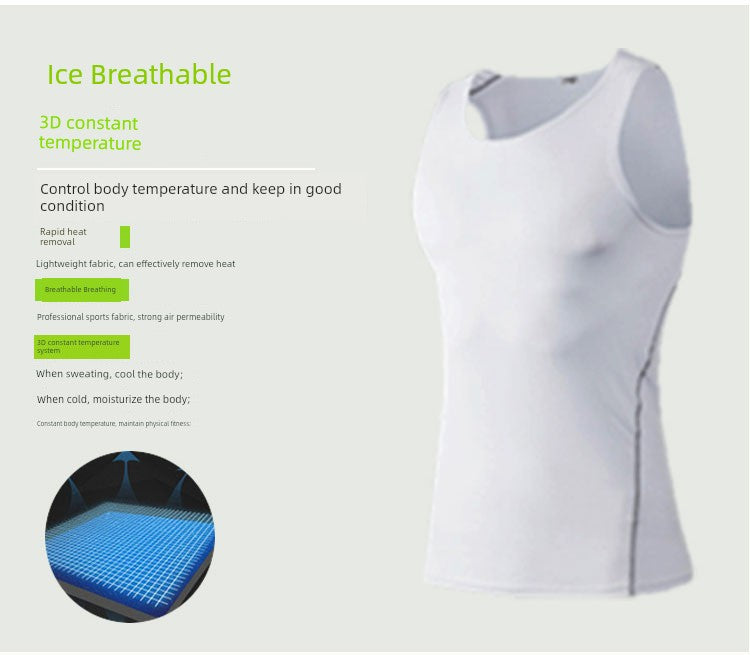 Tights Men's Stretch Breathable Undershirt Sports Vest