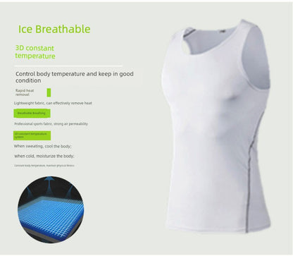 Tights Men's Stretch Breathable Undershirt Sports Vest