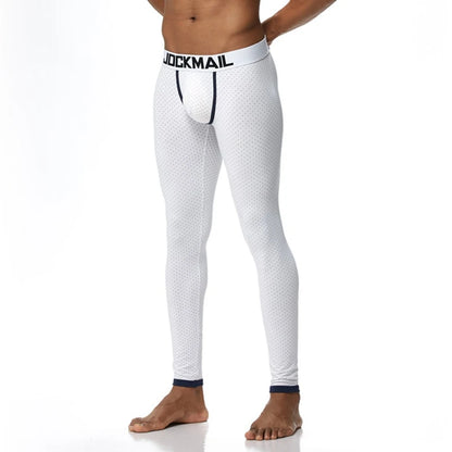 JOCKMAIL Brand Men Long Johns Cotton Printed leggings Thermal Underwear cueca Gay Men Thermo Underwear Long Johns Underpants