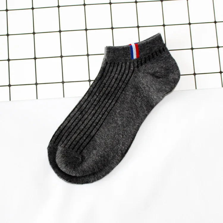 5/1Pairs Men Sports Boat Socks Spring Summer Cotton Sock Breathable Deodorant Short Sock Business Casual Ankle Sock Male Sox