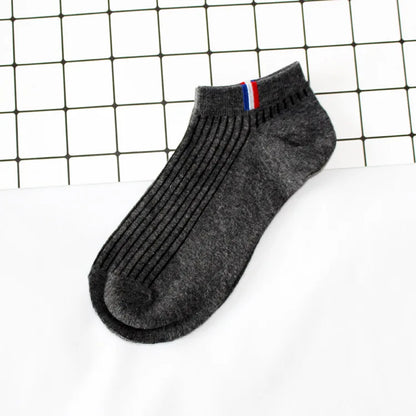 5/1Pairs Men Sports Boat Socks Spring Summer Cotton Sock Breathable Deodorant Short Sock Business Casual Ankle Sock Male Sox