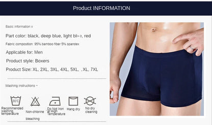 5 Pack Man's Teens Bamboo Boxer Briefs