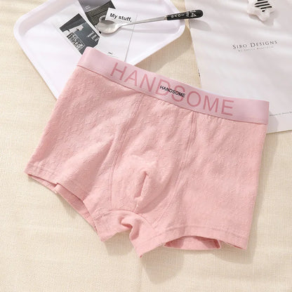 EXILIENS HANDSOME Cotton Boxer Men Underwear Breathable Mens Boxers Cuecas Masculinas BoxerShorts Man Panties Size L-3XL BH005