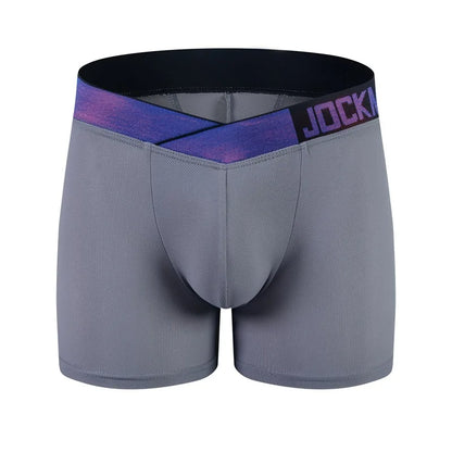 3PC Jockmail Boxers Hombre Long Removable Butt Pad Sports Mesh Breathable Butt Lift Sexy Calzoncillos Hombres Cueca New Product