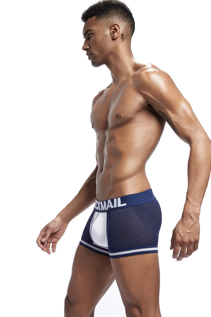 JOCKMAIL Men's Low Waist Breathable Boxer Briefs