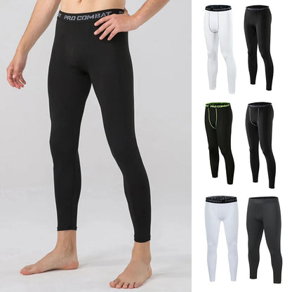 Mens Tight Gym Compression Pants Quick Dry Fit Sportswear Running Tights Men Legging Fitness Training Sexy Sport Gym Leggings