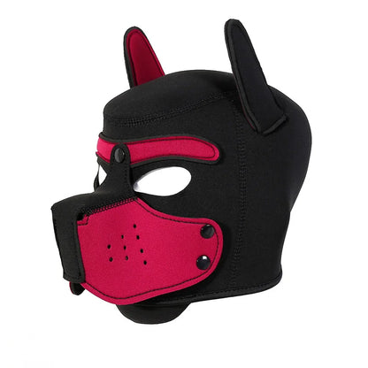 10 Colors Puppy Cosplay Costumes Increase Large Size Padded Rubber Full Head Hood Mask With Ears For Couples Dog Role Play Games