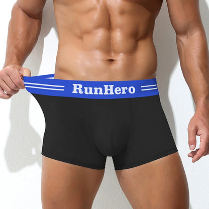 Men Cotton Boxer Briefs  U Convex Pouch.