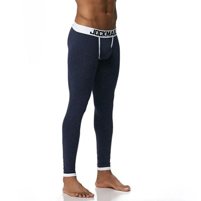 JOCKMAIL Brand Men Long Johns Cotton Printed leggings Thermal Underwear cueca Gay Men Thermo Underwear Long Johns Underpants