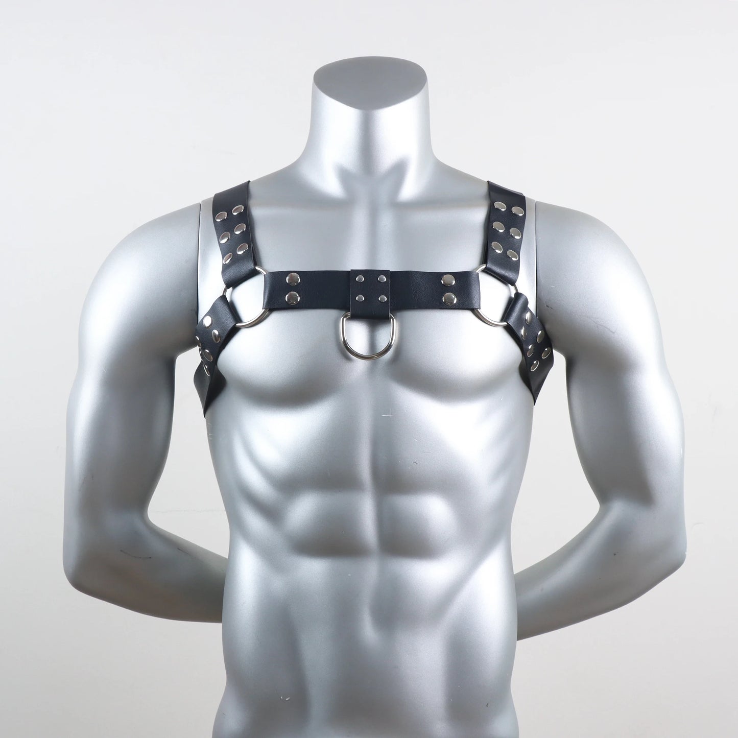 Men Harness Chest Belt Sexy Collar Leather Lingerie Sexual Gay Clothing BDSM Fetish Adjustable Strap Body Shoulder for Adult Sex