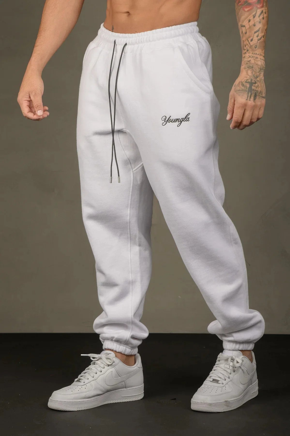 Men's sports pants Spring and Autumn new gym fitness cotton embroidery casual basketball training pants